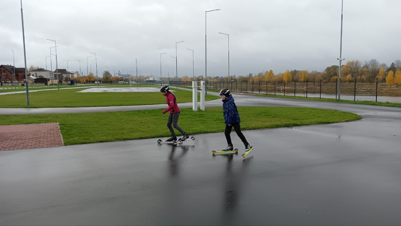 Лыжероллерная трасса готова встречать посетителей.